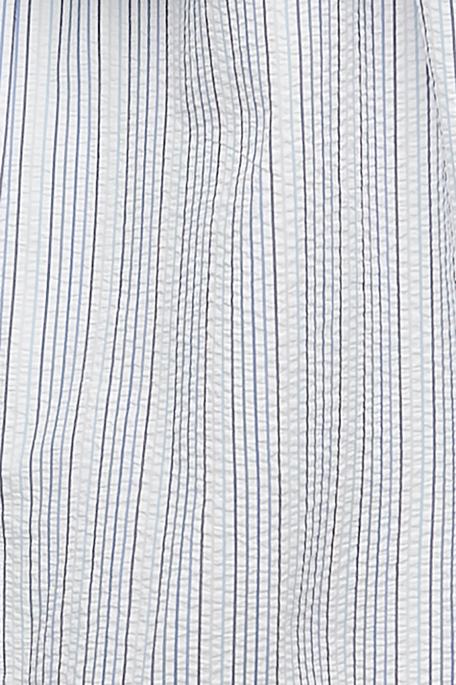 Short Sleep Shirt Ombre Seersucker