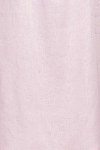 Full Length Party Nightie Pale Pink Linen