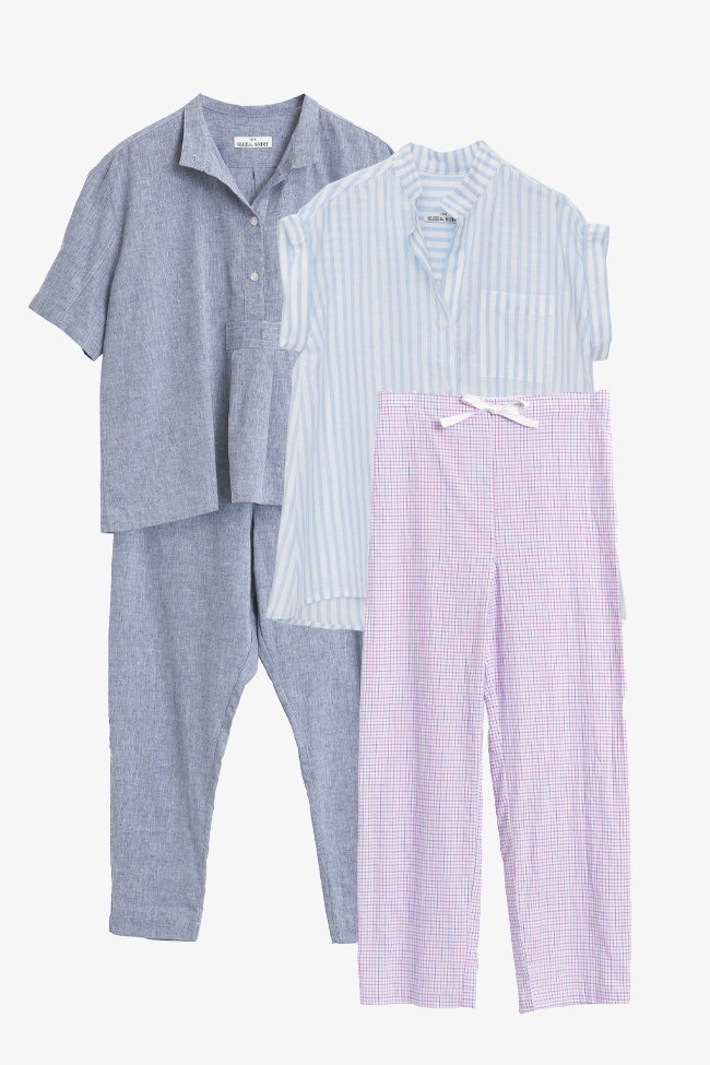 2 Pants & 2 Tops, Linen Blend, Size Small