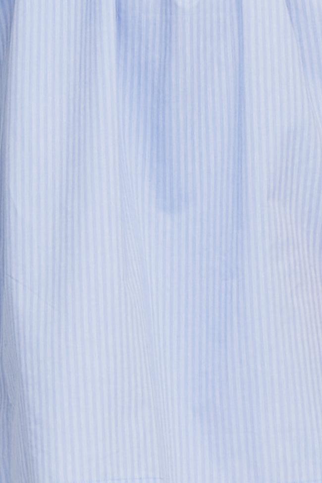 Long Sleep Shirt Periwinkle Tonal Stripe