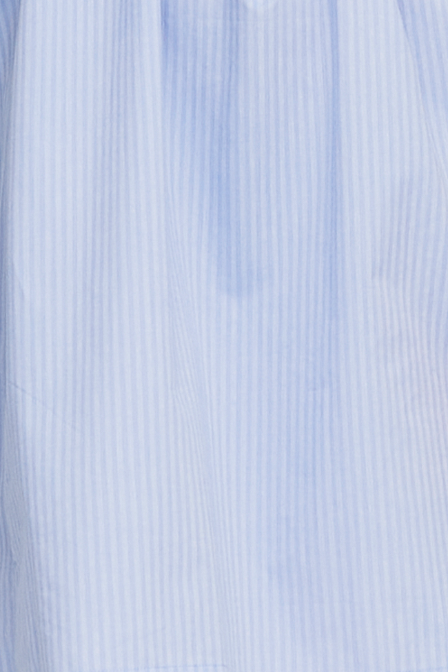 Long Sleep Shirt Periwinkle Tonal Stripe PLUS