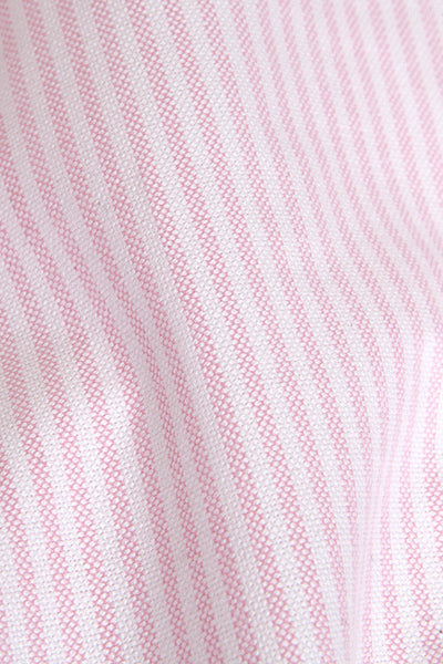 pink oxford stripe cotton fabric by The Sleep Shirt