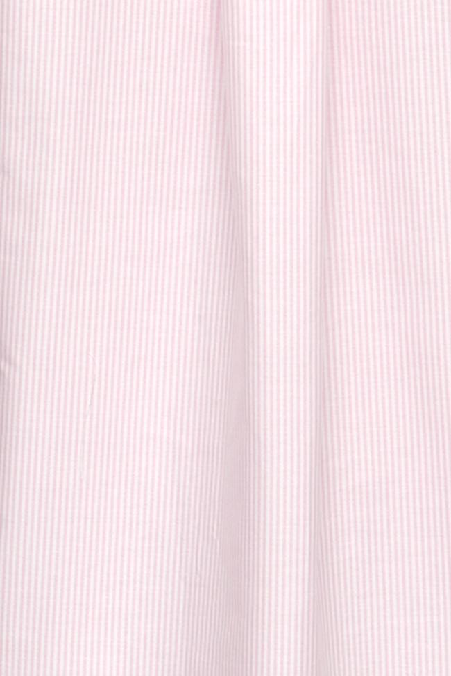 Sleeveless Nightie Pink Oxford Stripe PLUS