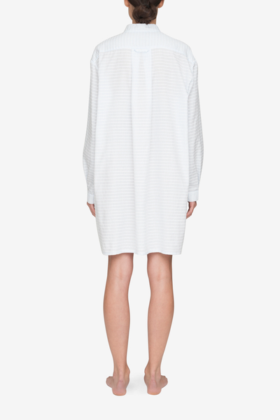 Short Sleep Shirt Plush Stripe