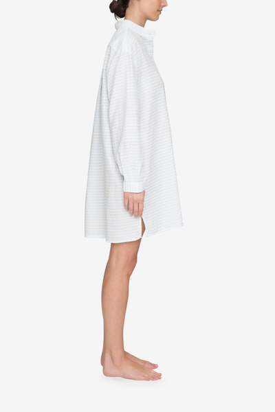 Short Sleep Shirt Plush Stripe