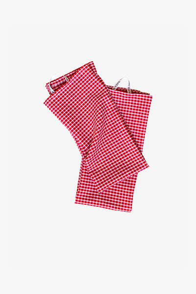 Red Picnic Check Tea Towel - Set of 2