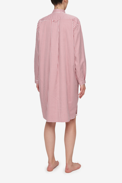 Long Sleep Shirt Red Shepherd Check