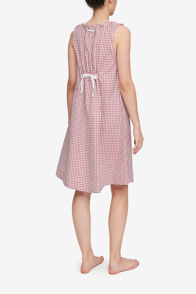 Sleeveless Nightie Red Shepherd Check