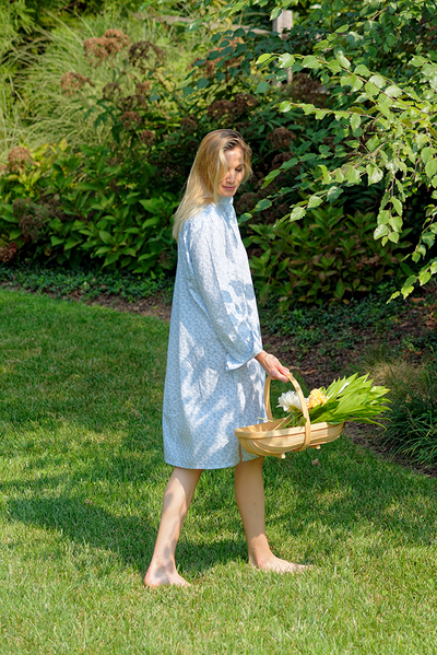 Long Sleep Shirt Roman Fig Iceberg
