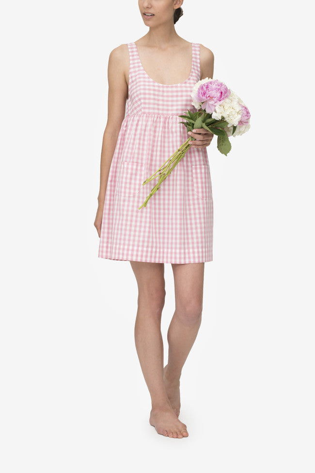 Pocket Nightie Rosy Gingham