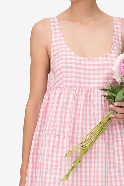 Pocket Nightie Rosy Gingham