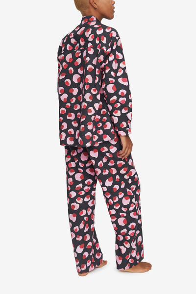 Set - Long Sleeve Shirt and Lounge Pant Sleeping Leopard