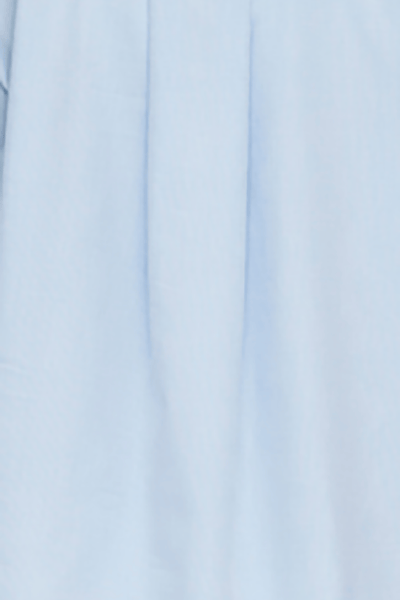 Set - Short Sleeve Cropped Sleep Shirt and Lounge Pant Soft Blue Stripe