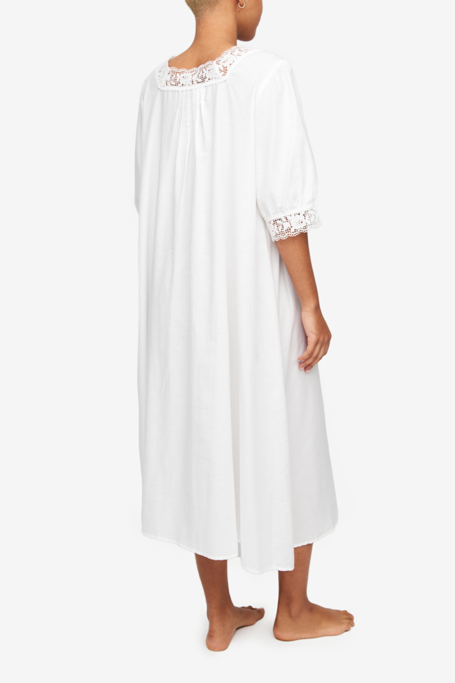 Clementine Nightie Soft White Cotton