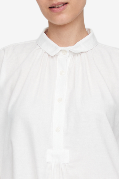 Martine Nightshirt Soft White Cotton