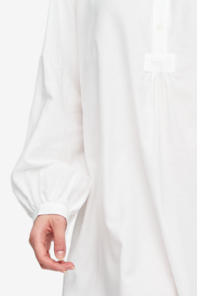 Martine Nightshirt Soft White Cotton