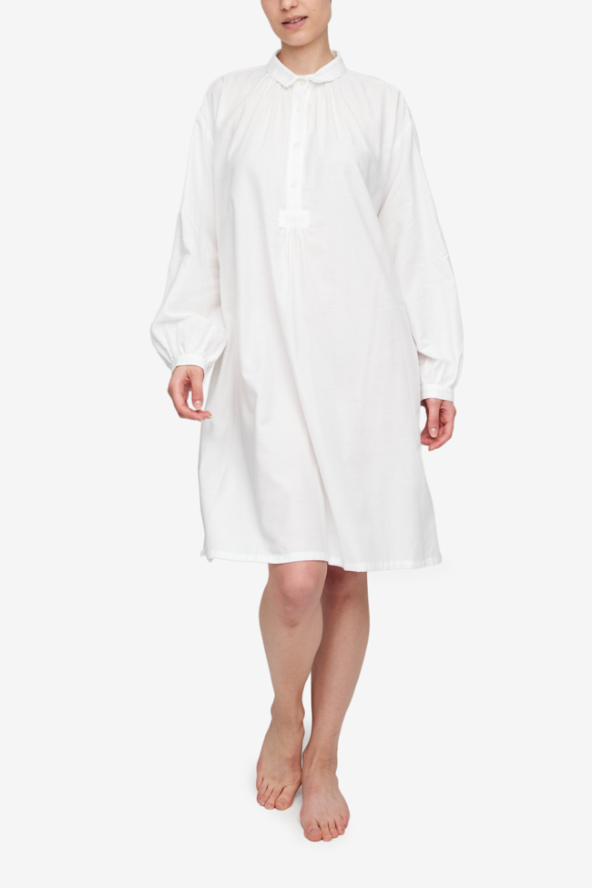 Martine Nightshirt Soft White Cotton