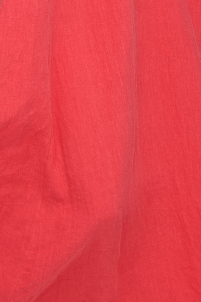 Long Sleep Shirt Strawberry Washed Linen PLUS