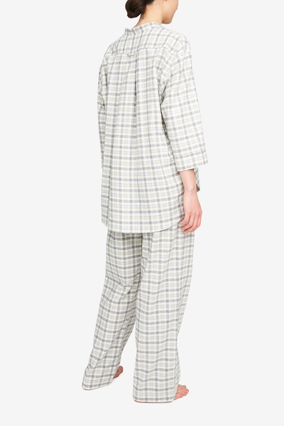 Lounge Pant Grey Plaid Flannel