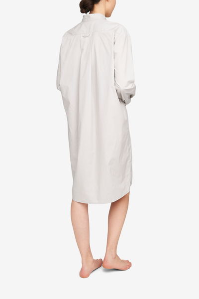 Long Sleep Shirt Fog Washed Poplin