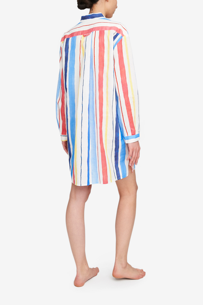 Short Sleep Shirt Midsummer Stripe - EUROPE
