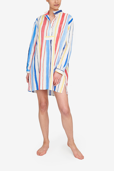 Short Sleep Shirt Midsummer Stripe - EUROPE