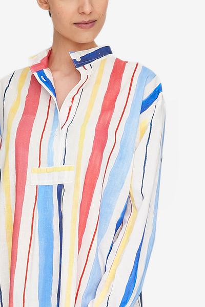 Short Sleep Shirt Midsummer Stripe - EUROPE