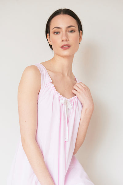 Sleeveless Nightie Pink Royal Oxford