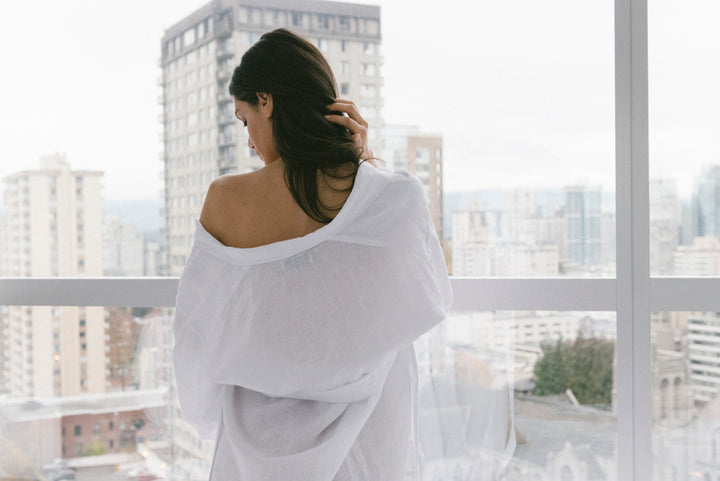 Robe White Linen