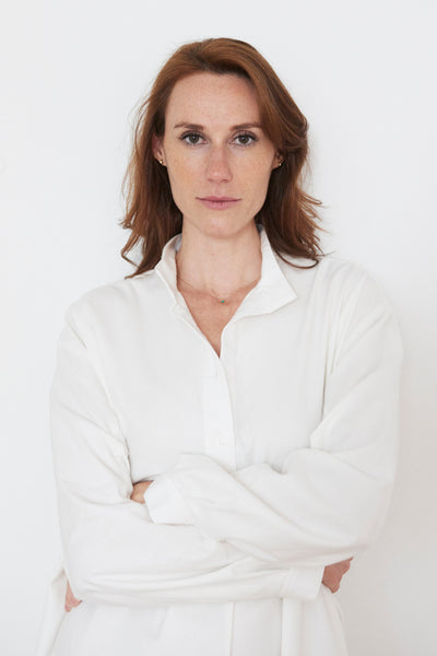 Long Sleep Shirt Cream Cashmere Blend PLUS