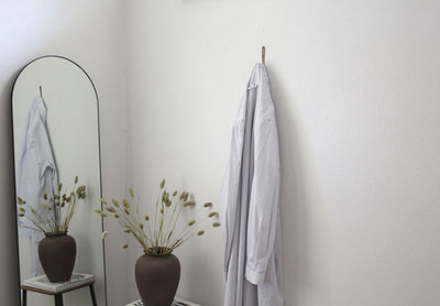 Long Sleep Shirt Thin Grey Stripe