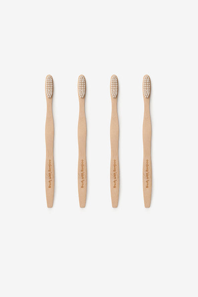 Bamboo Toothbrush - Set of 4