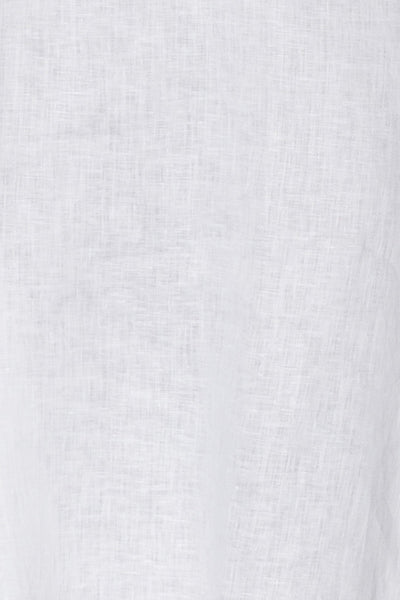 Slip On Sleep Shirt White Linen