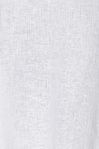 Short Sleep Shirt White Linen PLUS