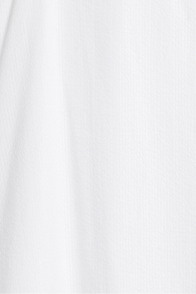 Sleeveless Nightie White Seersucker