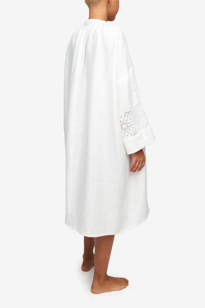 Severine Dress White Weighted Linen