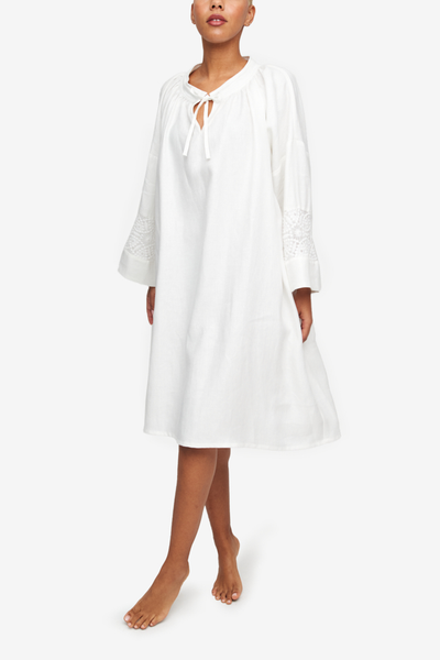 Severine Dress White Weighted Linen