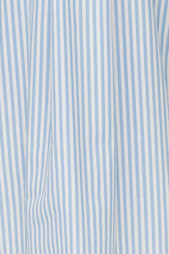 Flounce Top Wide Blue Stripe